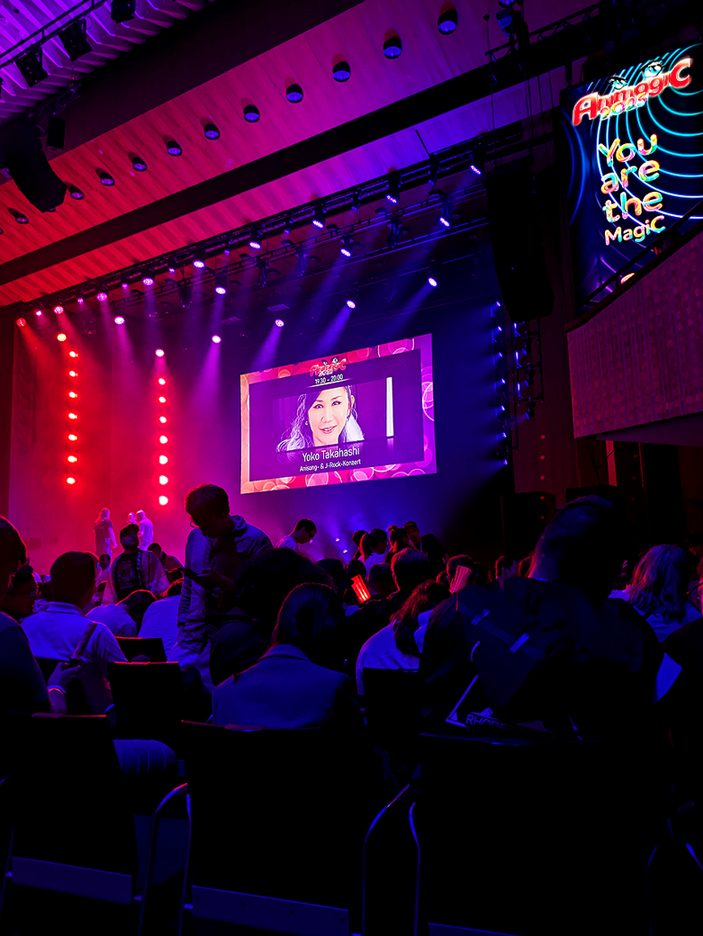 photo of the stage and crowd before the Yoko Takahashi concert