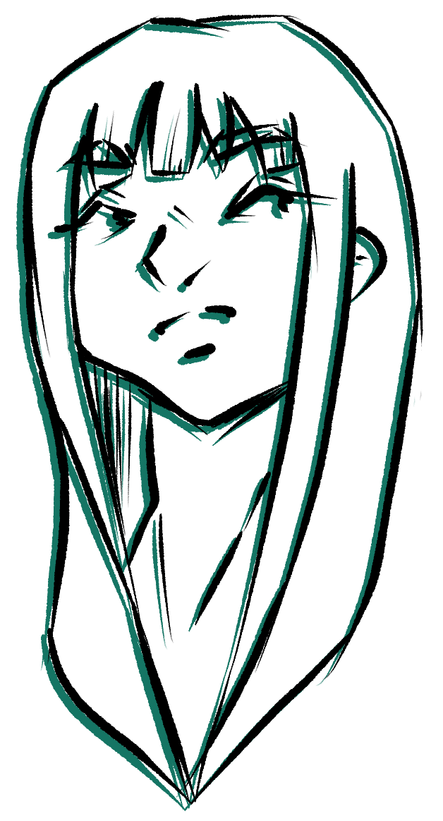 drawing of a girl.